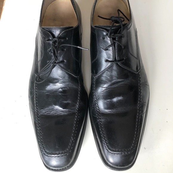 Magnanni Black Lace Up Leather Dress Shoes main image 8